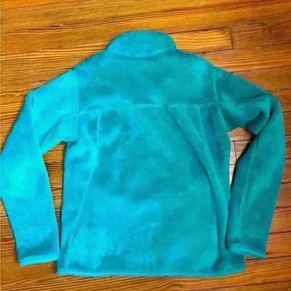 Patagonia Women's Polartec 1/4 T Snap Teal Fleece Pullover Size Small Sweater - Picture 3 of 5